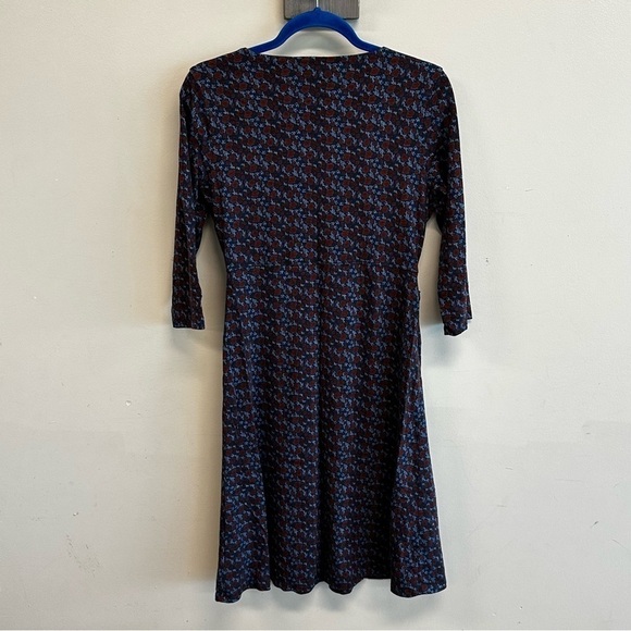 Toad and Co Women’s Navy Floral Rosalinda V-Neck Dress size Small EUC - Picture 9 of 12